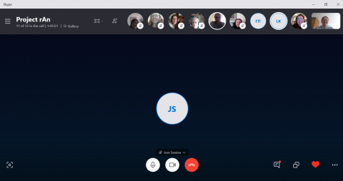 Skype screenshot from ran meeting